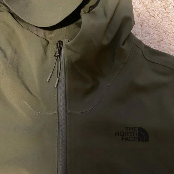 North Face GORE-TEX softshell olive color rain jacket M - Picture 3 of 6